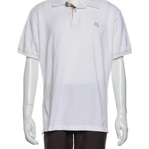 BURBERRY BRIT | Nova Check Pattern Collar Polo Shirt Men’s L | White